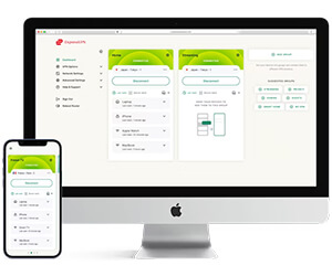 ExpressVPN user interface